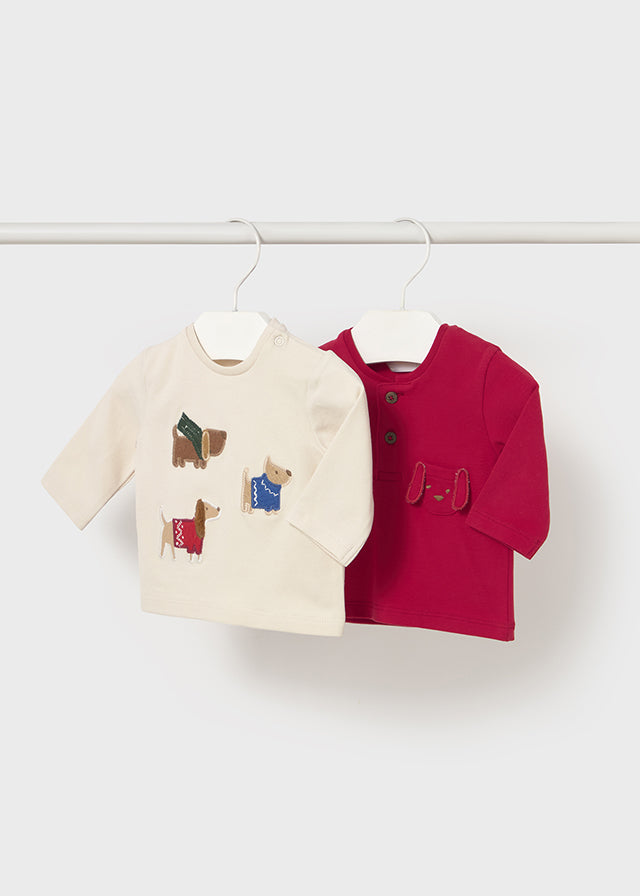 Pack 2 camisetas m/comp. - mayoral - New Born menino - AW25-2056