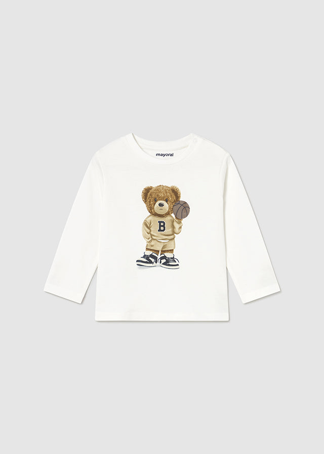 Camiseta m/comp. urso - mayoral - Baby menino - AW25-2058