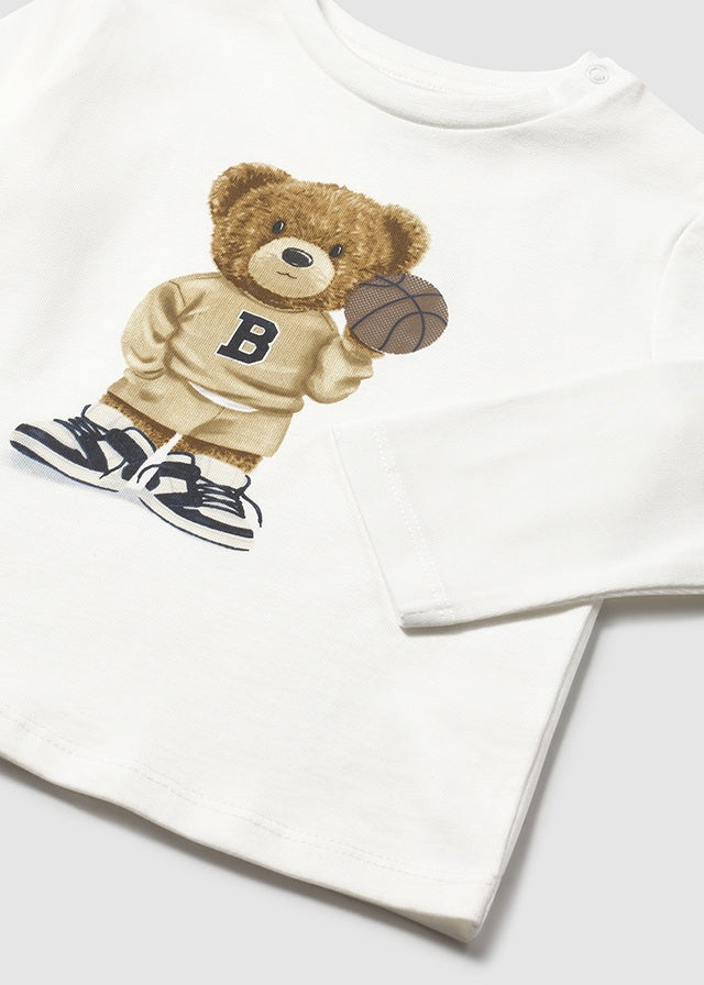 Camiseta m/comp. urso - mayoral - Baby menino - AW25-2058