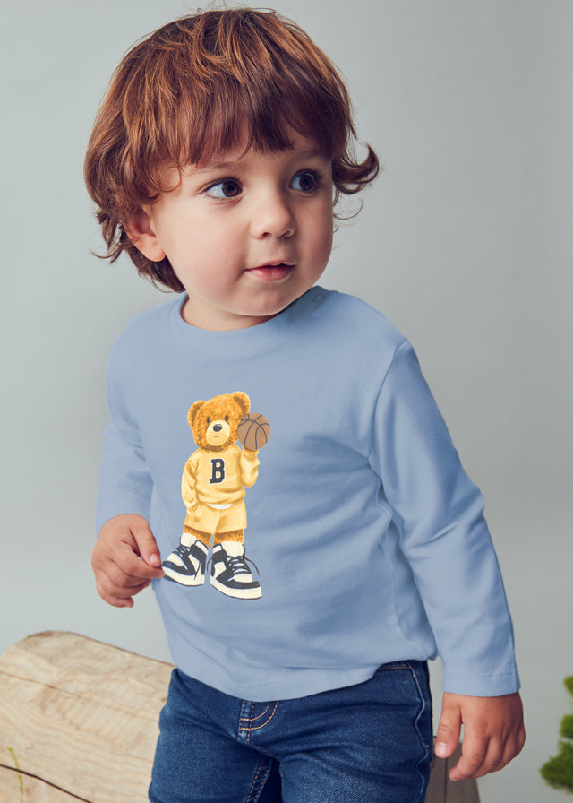 Camiseta m/comp. urso - mayoral - Baby menino - AW25-2058