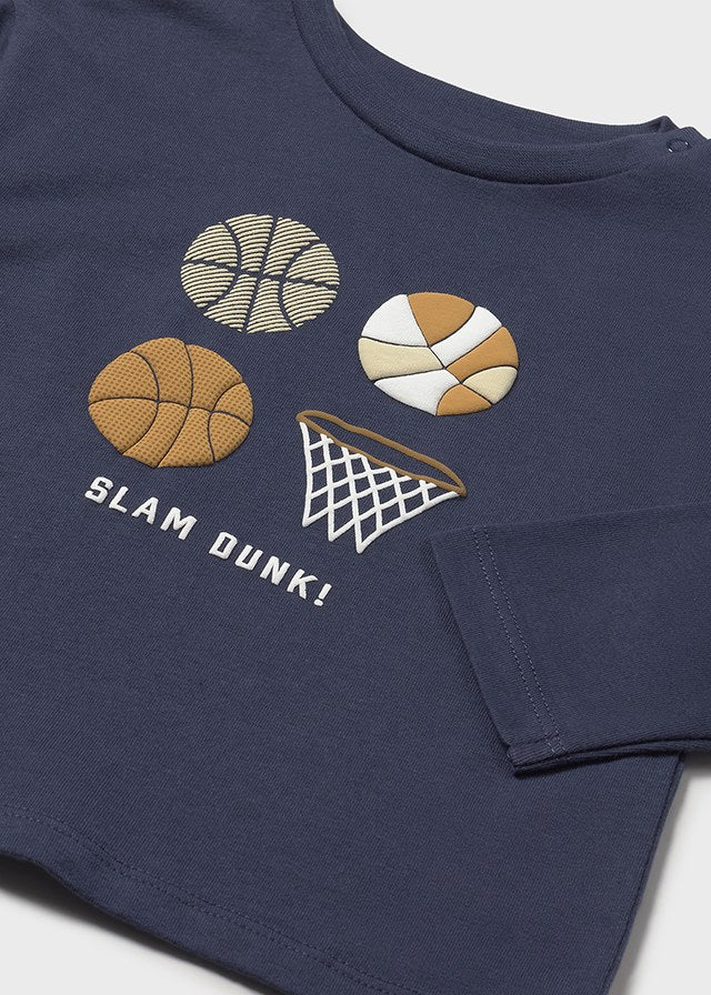 Camiseta m/l "basket" - mayoral - Baby menino - AW25-2060