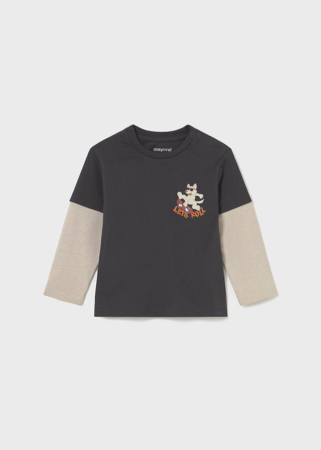 Camiseta dupla manga - mayoral - Baby menino - AW25-2062