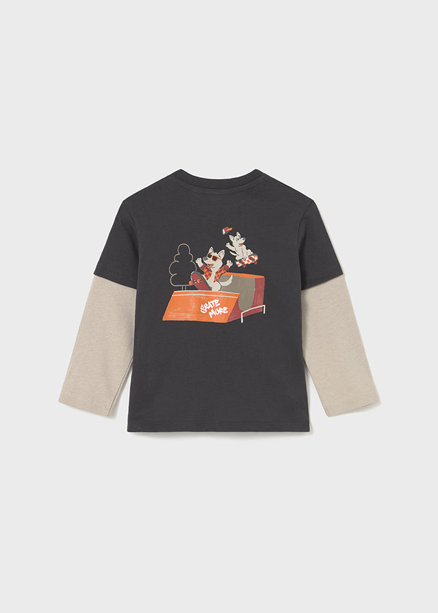 Camiseta dupla manga - mayoral - Baby menino - AW25-2062