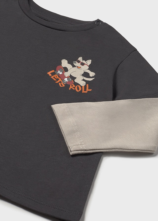 Camiseta dupla manga - mayoral - Baby menino - AW25-2062