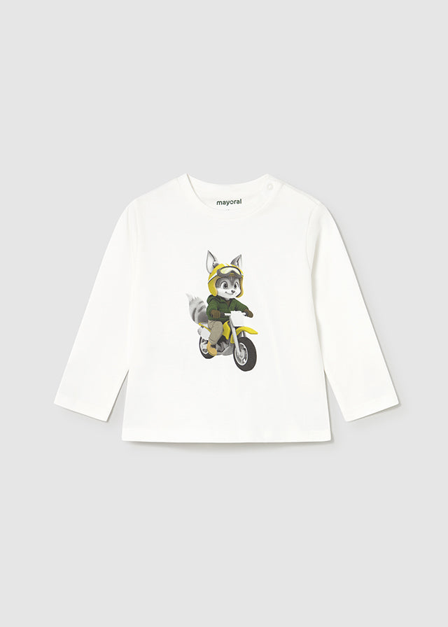 Camiseta m/comp. motorista - mayoral - Baby menino - AW25-2065