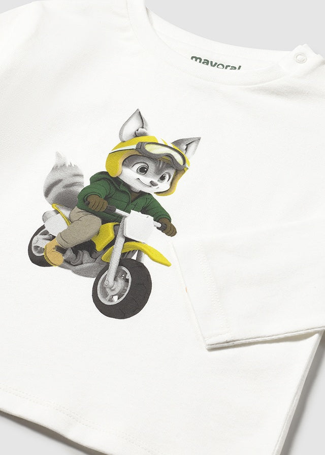 Camiseta m/comp. motorista - mayoral - Baby menino - AW25-2065