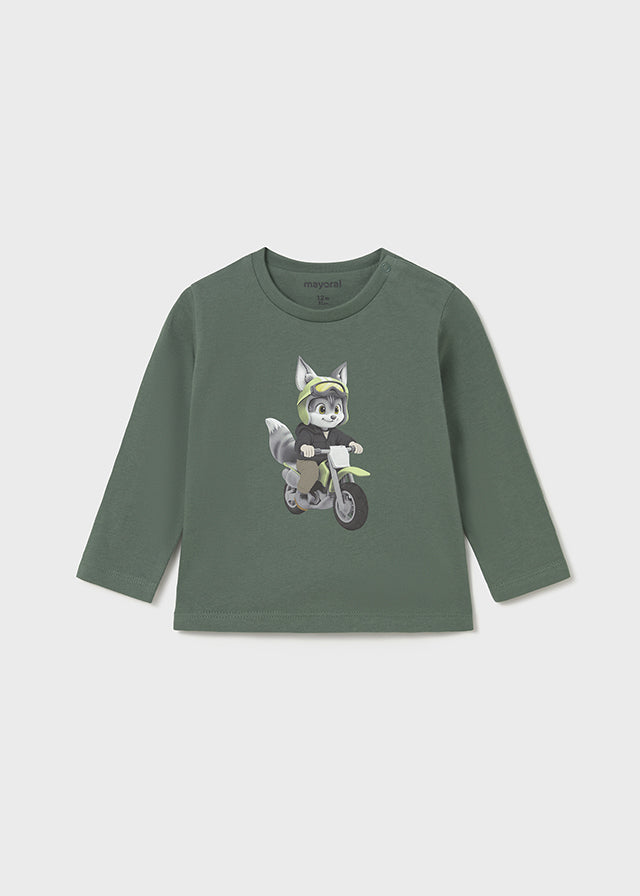 Camiseta m/comp. motorista - mayoral - Baby menino - AW25-2065