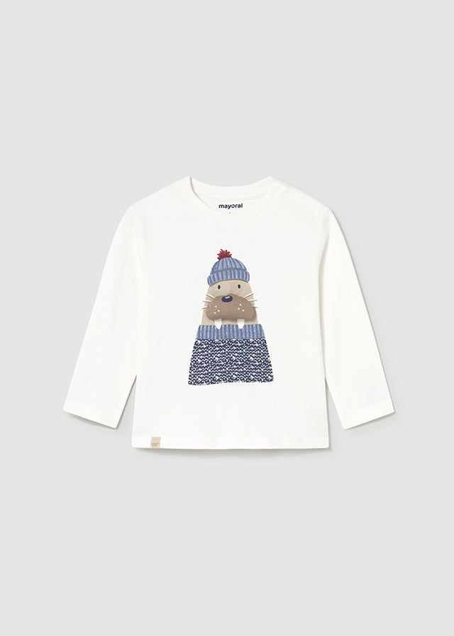 Camisola aplic. animal - mayoral - Baby menino - AW25-2070