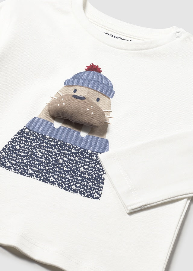 Camisola aplic. animal - mayoral - Baby menino - AW25-2070