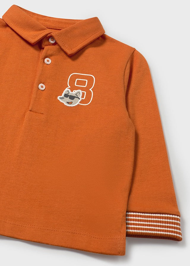 Polo m/comp. liso detalhes - mayoral - Baby menino - AW25-2101