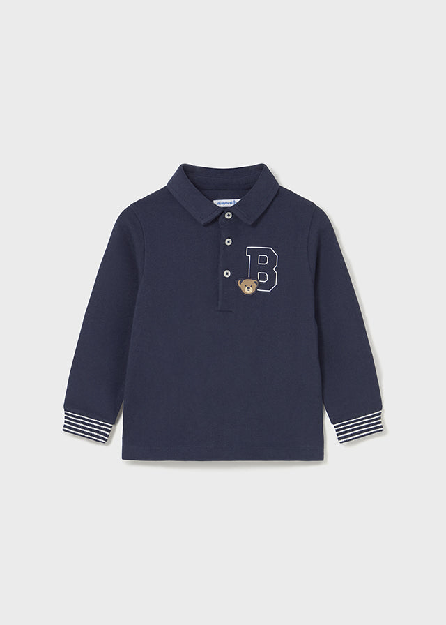 Polo m/comp. liso detalhes - mayoral - Baby menino - AW25-2101