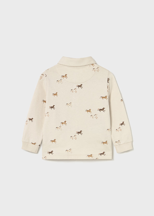 Polo m/comp. estampado - mayoral - Baby menino - AW25-2102