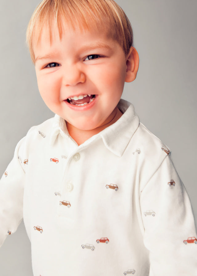 Polo m/comp. estampado - mayoral - Baby menino - AW25-2102