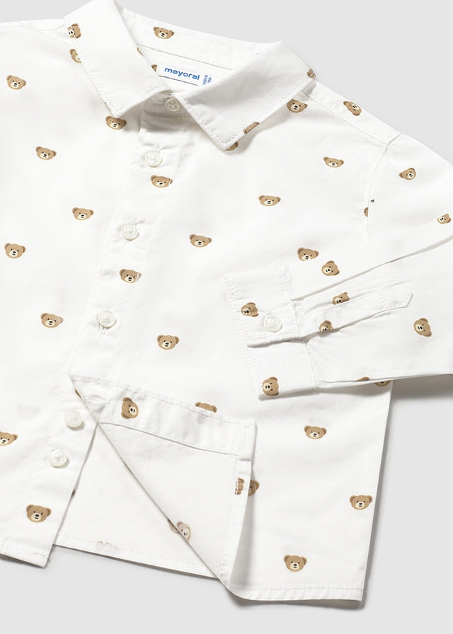 Camisa m/comp. estampada - mayoral - Baby menino - AW25-2107