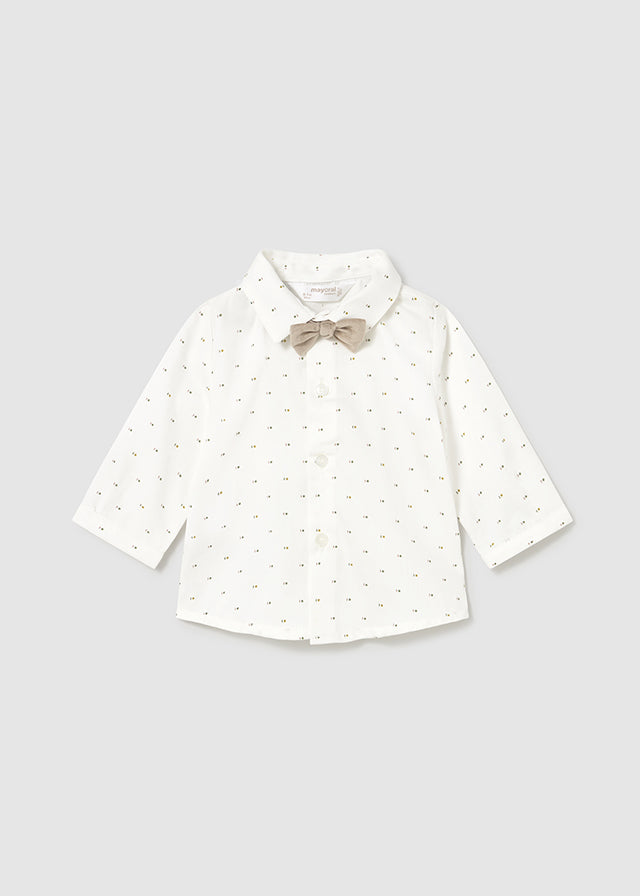 Camisa m/comp. laço - mayoral - New Born menino - AW25-2196