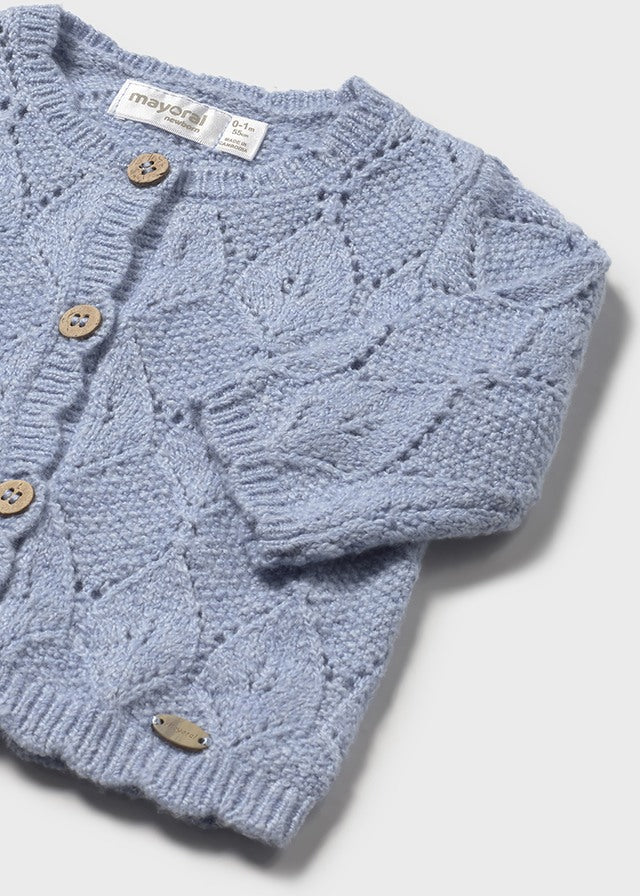 Casaco tricot comprido - mayoral - New Born menina - AW25-2332