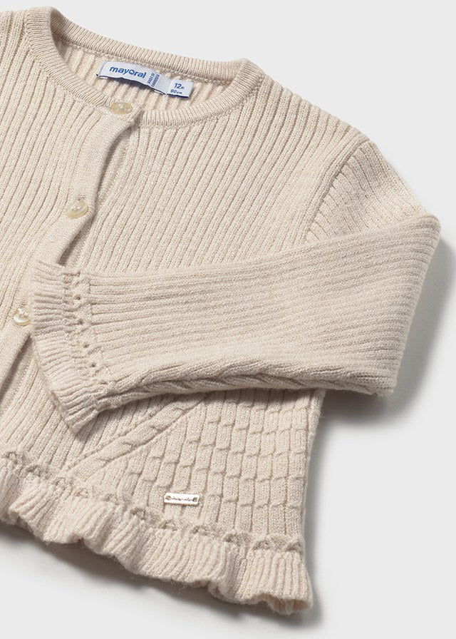 Casaco tricot comprido - mayoral - Baby menina - AW25-2358