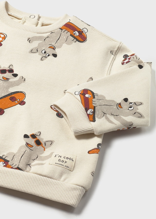 Sweat estampada - mayoral - Baby menino - AW25-2417
