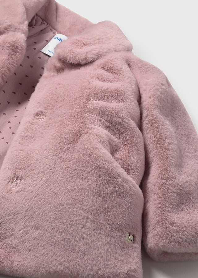Casaco comprido de pelo - mayoral - Baby menina - AW25-2434