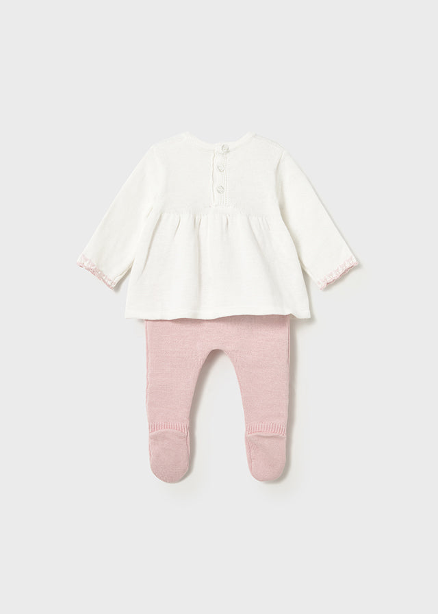 Conj.polaina tricot - mayoral - New Born menina - AW25-2553