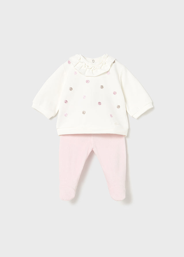 Conj.polainas combinada - mayoral - New Born menina - AW25-2555