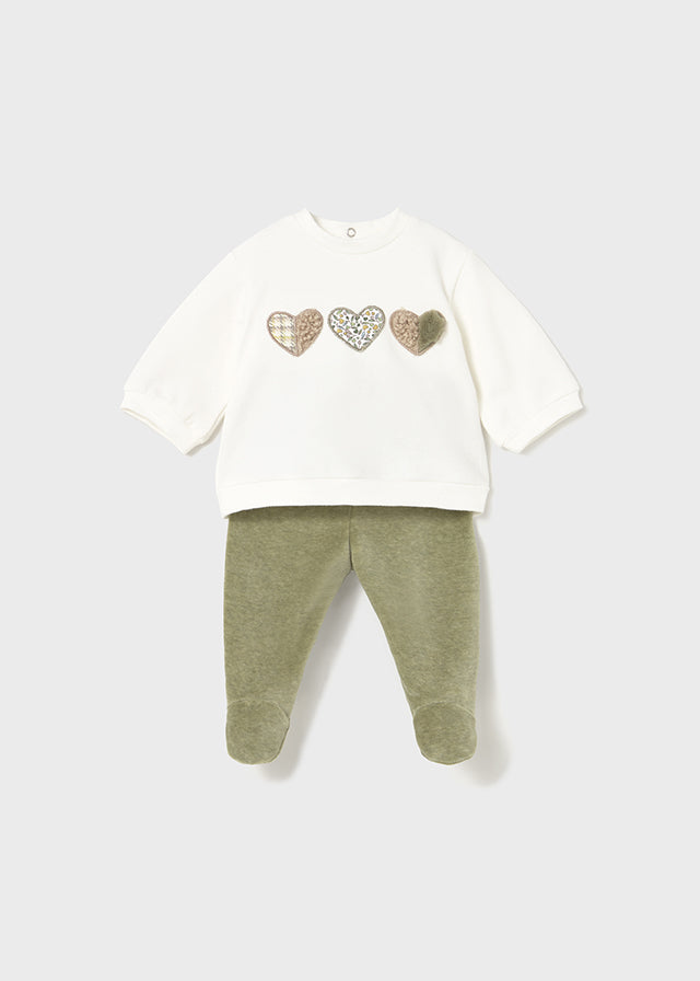 Conj.polainas combinada - mayoral - New Born menina - AW25-2555