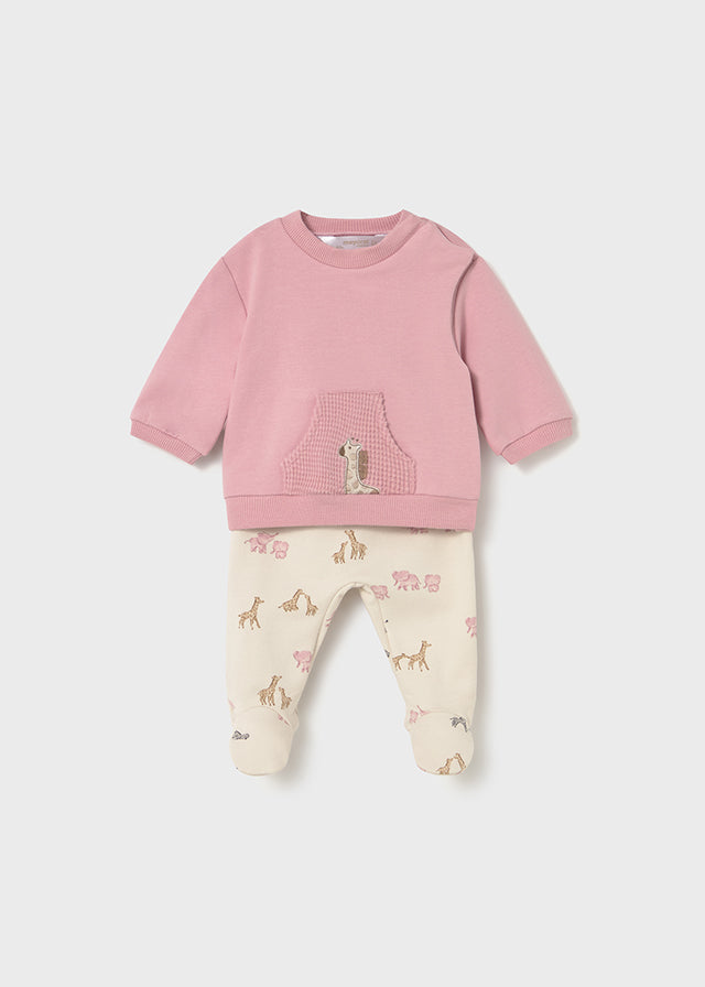 Conj. felpa - mayoral - New Born menina - AW25-2557