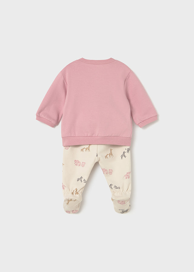 Conj. felpa - mayoral - New Born menina - AW25-2557