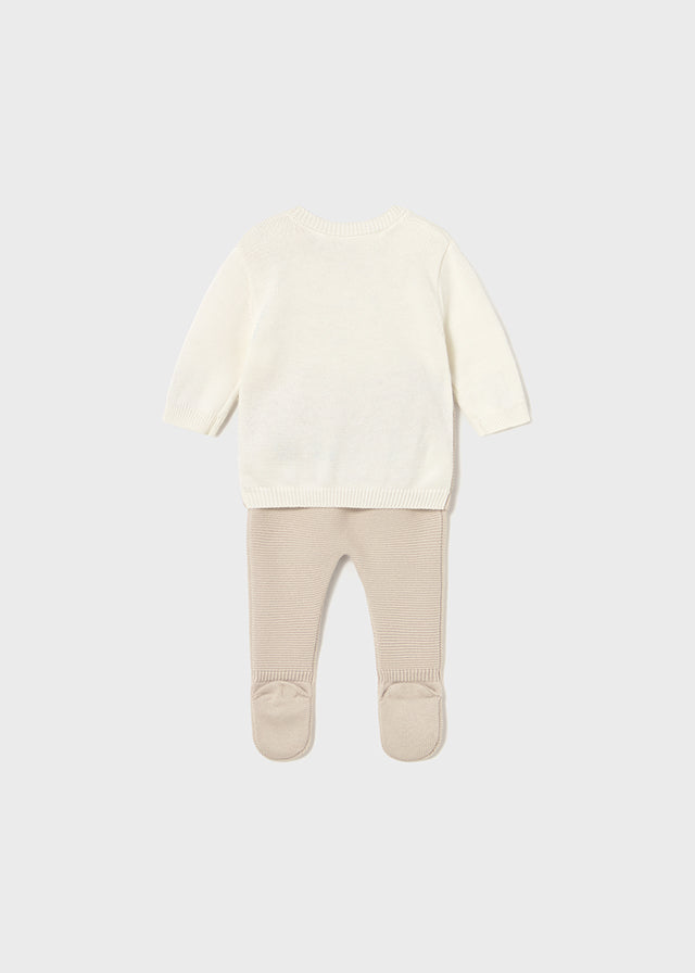 Conj.polaina tricot - mayoral - New Born menino - AW25-2563