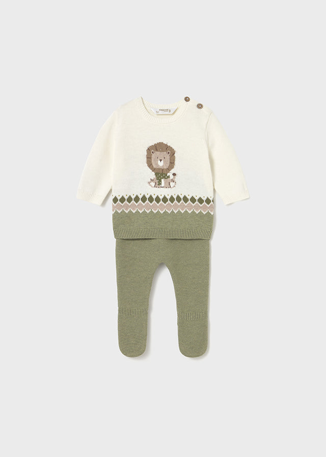 Conj.polaina tricot - mayoral - New Born menino - AW25-2563