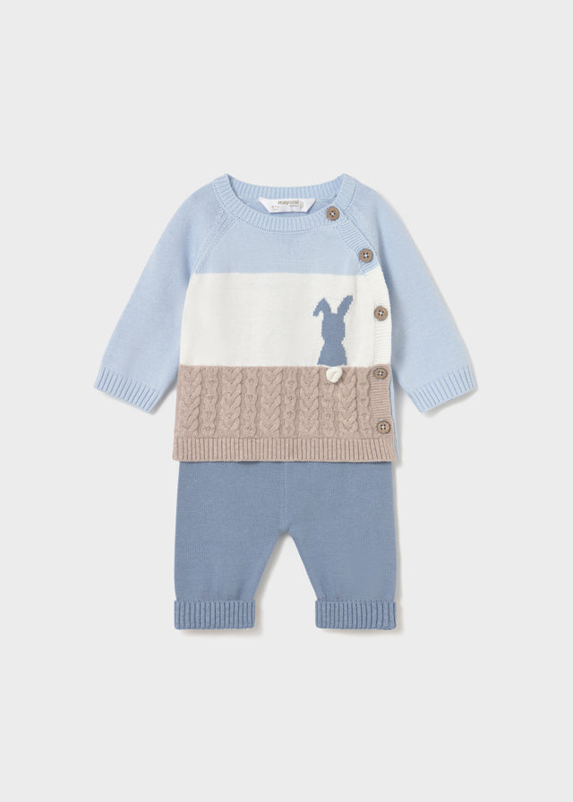 Conj. calça tricot - mayoral - New Born menino - AW25-2569