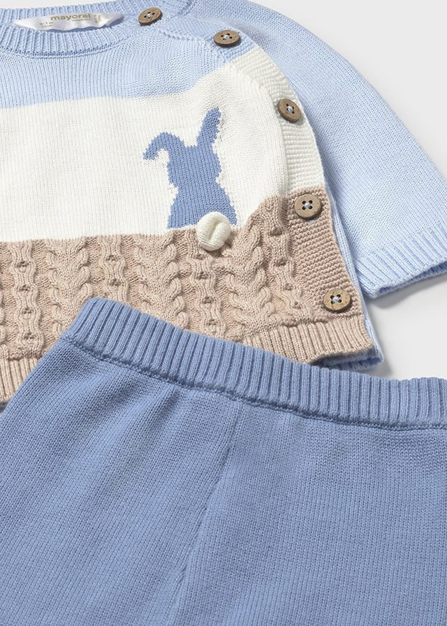 Conj. calça tricot - mayoral - New Born menino - AW25-2569