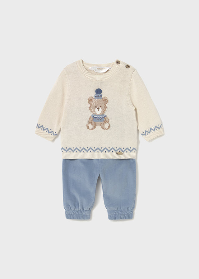 Conj. calça/jersey - mayoral - New Born menino - AW25-2580