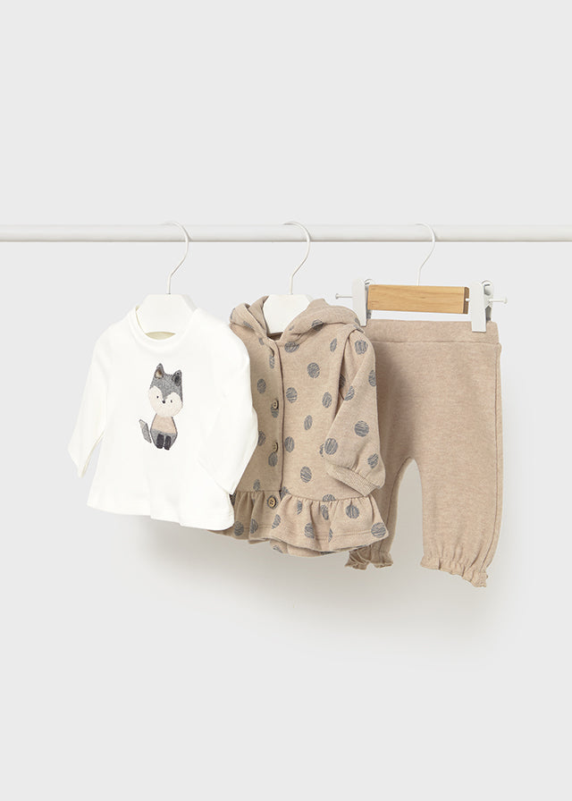 Chandal punto tricot 3 piezas - mayoral - New Born menina - AW25-2608