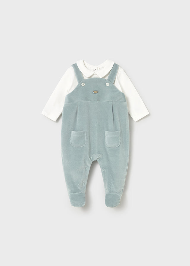 Macacão jardineira - mayoral - New Born menino - AW25-2610
