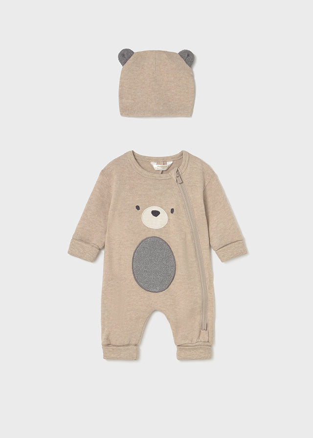 Calça com gorro soft - mayoral - New Born menino - AW25-2613
