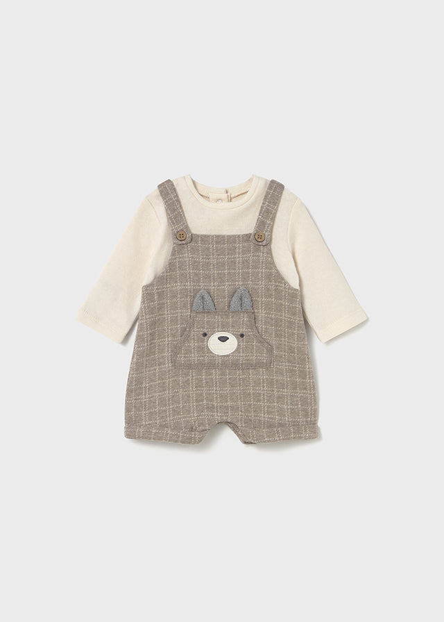 Conj. camisol/jardineira - mayoral - New Born menino - AW25-2645