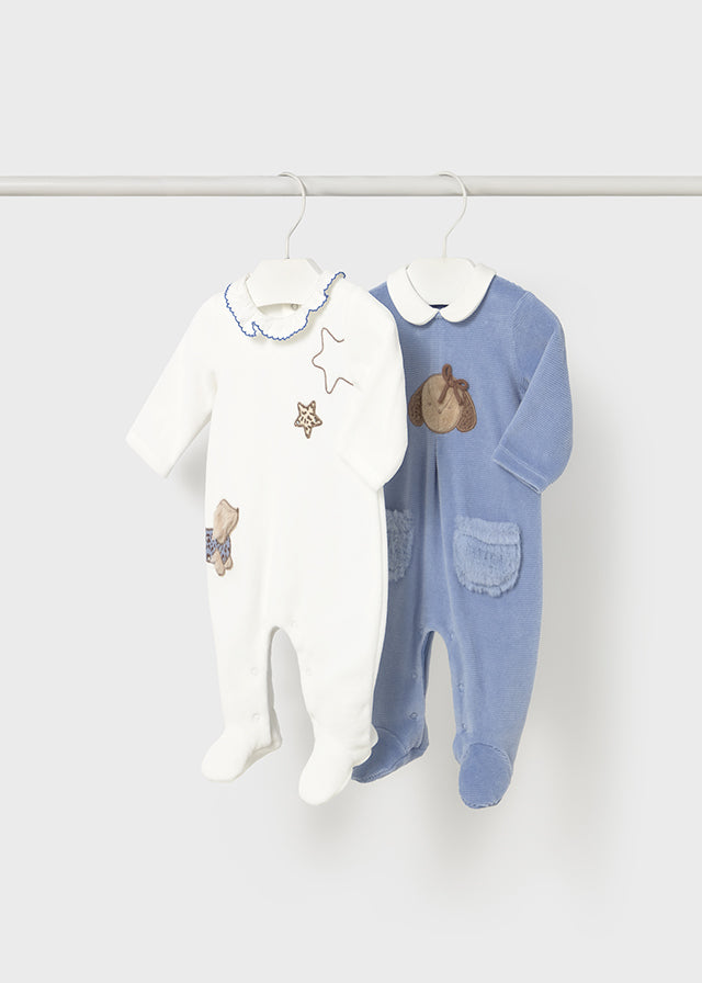 Set 2 fato bebé tundosado - mayoral - New Born menina - AW25-2702