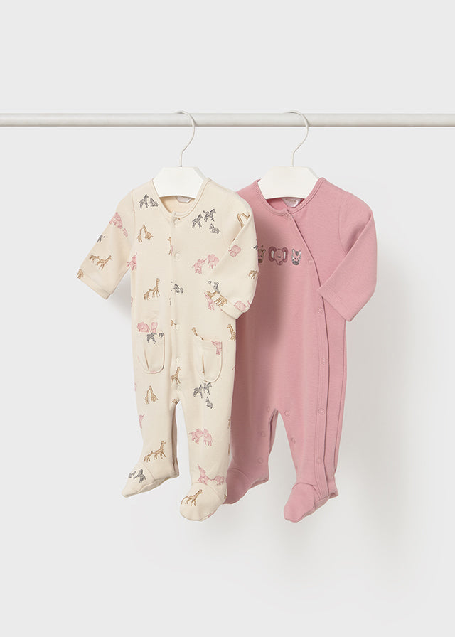 Set 2 fatos bebé interlock - mayoral - New Born menina - AW25-2703