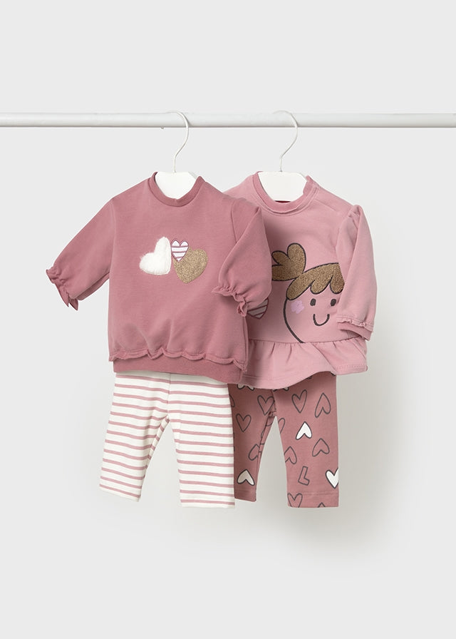 Conj. leggings 4 peças - mayoral - New Born menina - AW25-2710