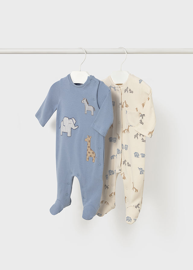 Set 2 fatos bebé interlock - mayoral - New Born menino - AW25-2714
