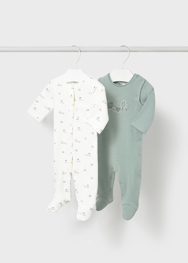 Set 2 fatos bebé interlock - mayoral - New Born menino - AW25-2714