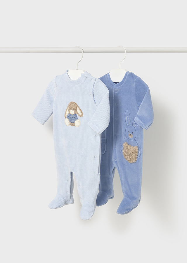 Set 2 fato bebé tundosado - mayoral - New Born menino - AW25-2719