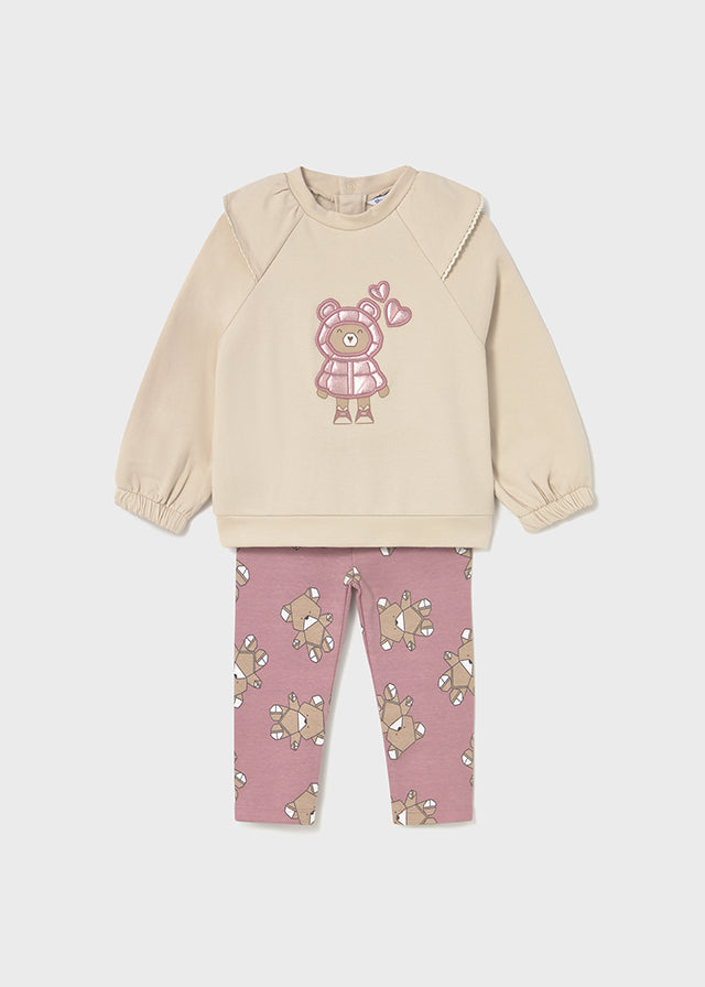 Conj. leggings sweat - mayoral - Baby menina - AW25-2741