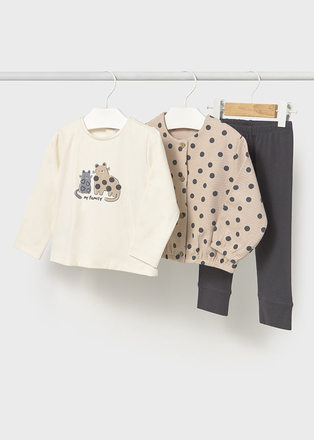 Conj. leggings 3 peças - mayoral - Baby menina - AW25-2743