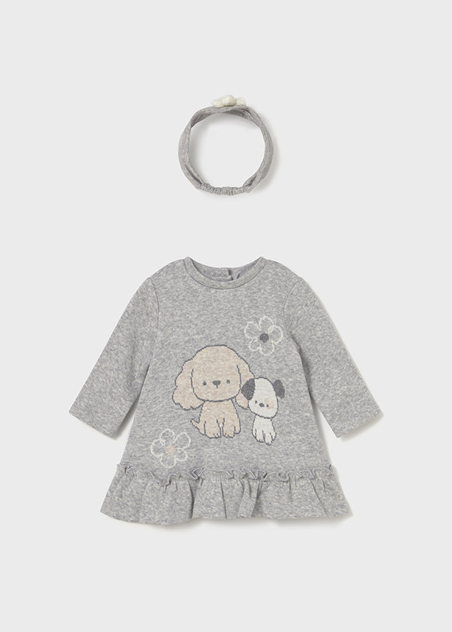Vestido malha jacquard - mayoral - New Born menina - AW25-2809