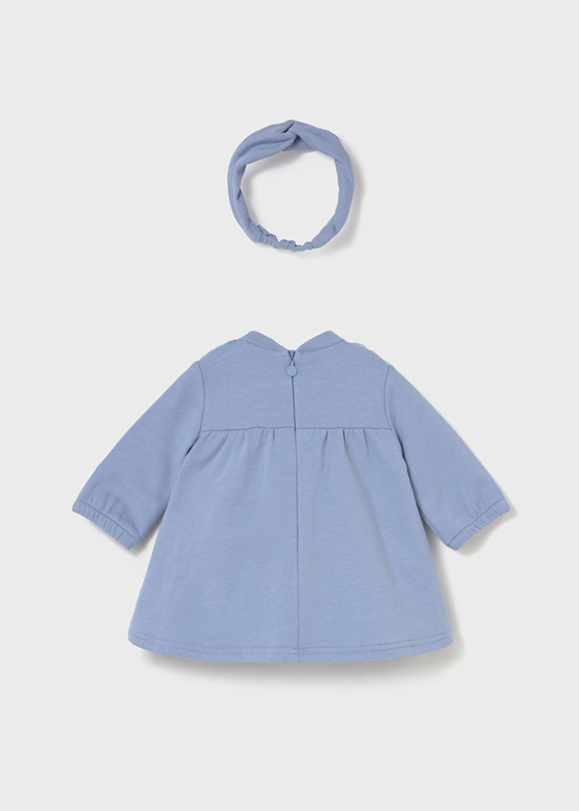 Vestido combinado pelo - mayoral - New Born menina - AW25-2823