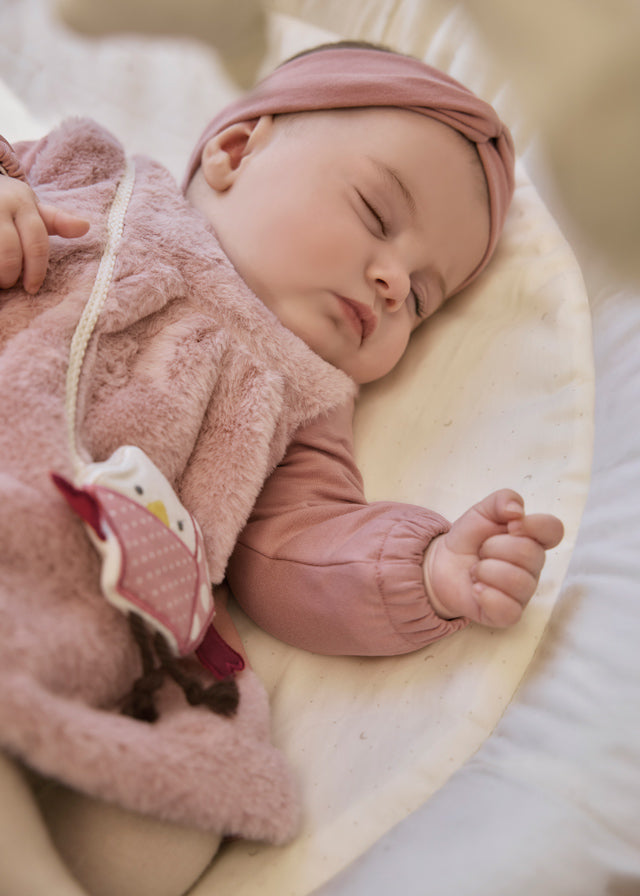 Vestido combinado pelo - mayoral - New Born menina - AW25-2823