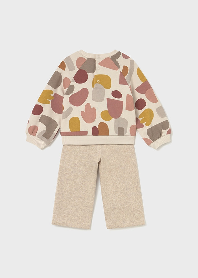 Fato treino sweat estampada - mayoral - Baby menina - AW25-2845