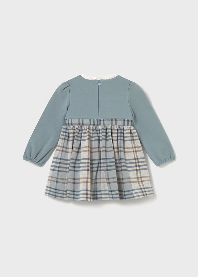 Vestido xadrez combinado - mayoral - Baby menina - AW25-2903